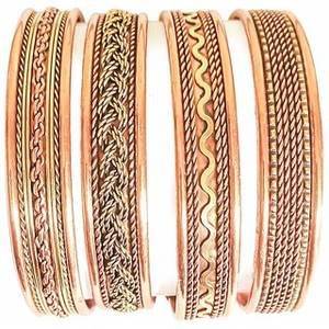 Sólido 99.99% Conjunto de Pulseras de Cobre Puro Pulsera Magnética Hecha a Mano Vikinga Healing Cuff Brazaletes de Seda para Mujeres PARA LA Artritis - Product Image 3