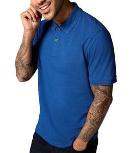 Polos de alta calidad personalizados su propio diseño Unisex liso 100% algodón al por mayor manga corta sostenible secado rápido - Product Image 3