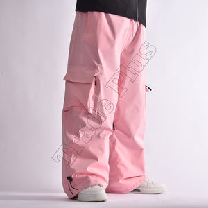 Pantalones de esquí Softshell para hombre de diseño personalizado de fabricante para invierno, pantalones holgados transpirables para exteriores con cierre de cremallera a prueba de viento - Product Image 2