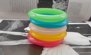 CRAFT ZONE EXPORT-Brazalete de resina de alta calidad hecho a mano con flores incrustadas para mujer, joyería de moda a precio mayorista - Product Image 5