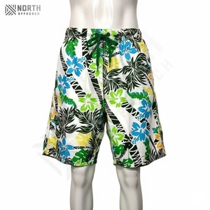 Pantalones Cortos de Lona con Cordón Ajustable, Talla Grande, Cintura Elástica, Cómodos, de Secado Rápido, con Estampado Veraniego Personalizado, Servicio OEM del Mejor Fabricante - Product Image 2