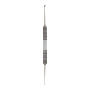 Curette de haute qualité pour la maison, double extrémité, 180 mm de long, droite, en acier chirurgical inoxydable, manuelle, réutilisable, certifiée CE, instrument ORL - Product Image 3