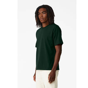 3010 unisexe 6 oz lourd forêt Tee surdimensionné Boxy Tee goutte épaule T-shirt blanc goutte épaule col rond T-shirt pour hommes - Product Image 2