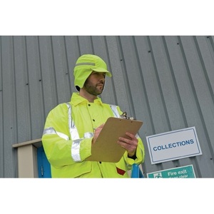 Casquette de sécurité First Base 3 Bump Cap 52-65 cm Jaune Signal Imperméable EN812A1 EN471 3M Promotionnelle - Product Image 3