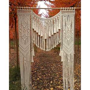 <b>Macrame</b> Wedding Backdrop Hanging Wall <b>Curtain</b> Decor for Wedding Venue Walls - Product Image 1