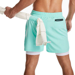 Couleur unie Hommes Running Training Shorts Workout Gym Sports Hommes Casual Clothing Male Fitness Jogging Training Shorts - Product Image 6