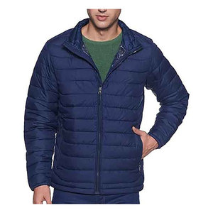 Chaqueta de Invierno Acolchada para Hombre, Personalizada al por Mayor, de Alta Calidad, Talla XS, con Decoración de Piel, Tela de Burbujas, con Capucha - Product Image 1