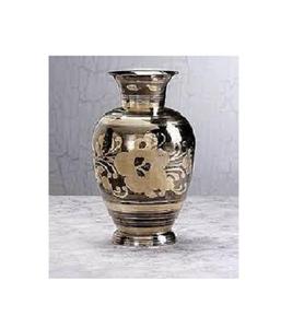 Artisanat créatif Vase à fleurs en laiton deux tons décor à la maison finition brillante Accent décoratif Vase de sol de bureau - Product Image 4