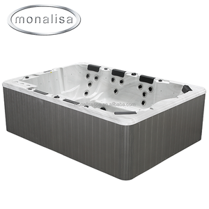 Monalisa Backyard Jaccuzy Spa Whirlpool 7 Personnes Baignoires Moderne Rocky <span class=keywords><strong>Balboa</strong></span> Spa Extérieur Acrylique Air Massage Rectangle bain à remous - Product Image 2