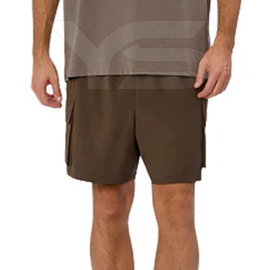 Casual <b>Cargo</b> <b>Shorts</b> for Men <b>Elastic</b> <b>Waist</b> Closure 100% Cotton Mid <b>Waist</b> Plus Size Breathable Solid Pattern Hot <b>Shorts</b> Knee - Product Image 3
