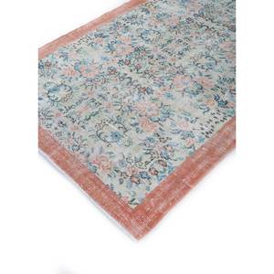 Tapis en laine bleue vintage fait main, motif floral abstrait, pelucheux, pour la maison, le salon, le couloir, tapis rectangulaire tressé - Pae-2938 - Product Image 2