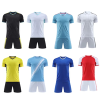 Maillot de football personnalisable à prix de gros, imprimé par transfert thermique, tenue de sport durable 100 % polyester pour équipes de football