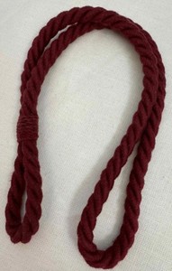 สายรัดผ้าม่านผ้าฝ้ายสีแดงเบอร์กันดีแบบ Oxblood รุ่นใหม่ - Product Image 2