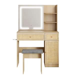 Mueble de Baño de Madera Natural de 60 Pulgadas, Gabinete de Madera Sólida, Venta al Por Mayor, Fábrica en Vietnam, Precios Competitivos, Se Aceptan OEM y ODM - Product Image 1