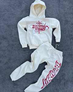 ชุดวอร์มฮิปฮอปสตรีท | ชุดเสื้อมีฮู้ดและกางเกงจ็อกเกอร์ขนาดใหญ่ขายส่งโลโก้ตามสั่งผู้ผลิตเครื่องแต่งกายแฟชั่น - Product Image 4