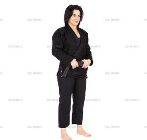 Jiu Jitsu Gi pour femmes sur mesure dernière collection de styles de BJJ Gis avec logos de couleurs personnalisées vêtements d'arts martiaux de karaté pour femmes - Product Image 4