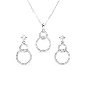 Compre en Línea Conjuntos de Pendientes de Plata de Ley 925 de Primera Calidad para Bodas - Product Image 1