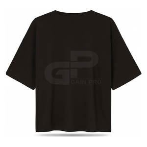 Camiseta de corte cuadrado para hombre, a la moda, con mangas anchas, longitud corta y un look moderno y seguro. - Product Image 2