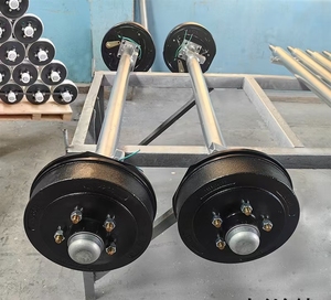 Nuovo rimorchio assale freno da 1500KG con zincatura a caldo e verniciatura nera - Product Image 1
