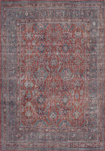 Adiva Turkish <b>Rug</b> Machine Made Jacquard Geometric Pattern Washable Cotton Backing Non-Slip Home Use 20 Ft Low Pile <b>Thin</b> - Product Image 4