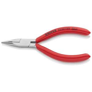 Pince coupante latérale à bec effilé Knipex, poignées chromées, revêtement plastique, pince radio - Product Image 1