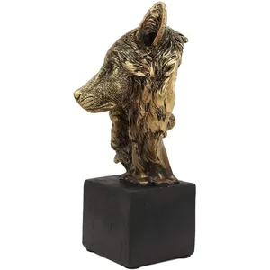 Sculpture de chèvre en métal faite à la main Art décoratif pièce cadeau oeuvre entrée décor moderne poli sculpture Zahid exportations - Product Image 2