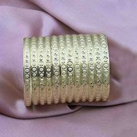 Vente en gros ensemble de bracelets en plaqué or 14K 18K 24K Fashion, bracelets traditionnels, bracelets en or en laiton, bijoux en or Oro Joyeria.