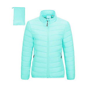<b>Women</b> <b>Packable</b> Full-Zip Short Puffer <b>Jacket</b> Insulated Quilted Lightweight Winter Coat Warm Water-Resistant Outerwear for Casual - Product Image 1
