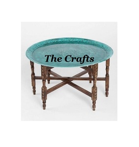 Mesa auxiliar de dormitorio de diseño fantástico en hierro y madera, mesa auxiliar decorativa para fiesta de bodas y restaurante - Product Image 1