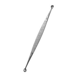 Extracteur de comédons professionnel en acier au carbone de 13,5 cm à double extrémité pour le nez et les imperfections cutanées - Product Image 1