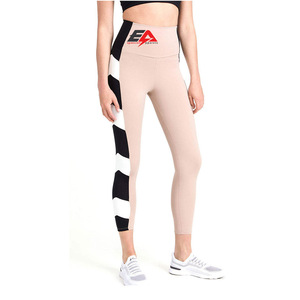 Mallas transpirables para mujer, mallas deportivas para entrenamiento, nuevas mallas personalizadas OEM sin costuras de cintura alta para Yoga de color sólido para mujer - Product Image 1