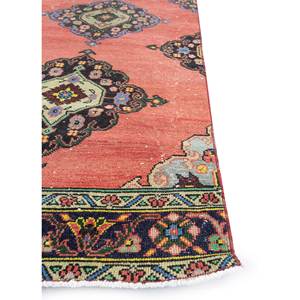 Alfombras de Lana Anudadas a Mano de Estilo Vintage en Rojo Anaranjado, Alfombra Grande de Jaipur Pae-2492 con Medallón para Sala de Estar, Pasillo, Nueva Alfombra de Jaipur US - Product Image 4