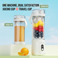 Mixeur Électrique Portable Grande Capacité pour Smoothies aux Fruits Frais, Rechargeable par USB, Mini Blender, Presse-Agrumes