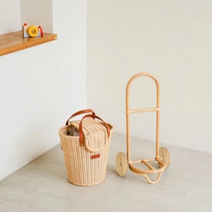 Panier en osier écologique avec roulettes, design moderne, rangement multi-usages - Product Image 4