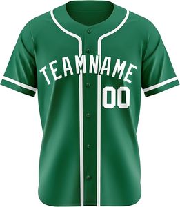 Uniformes lisos personalizados Jersey deportivo Poliéster Sublimación Impreso para adultos Jersey de béisbol - Product Image 1