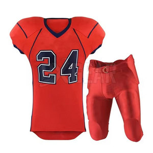 Uniforme ligero de fútbol americano de mejor diseño hecho de material que absorbe el sudor adecuado para deportes - Product Image 1