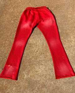 Ensemble de survêtement d'hiver en molleton de coton de qualité supérieure avec impression en relief personnalisée et effet délavé par le soleil, style streetwear, coupe évasée, 500 GSM - Product Image 5