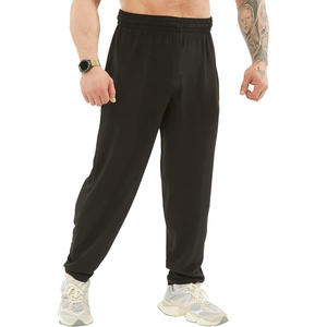 100% coton hommes décontracté taille basse Baggy polaire survêtement pantalon de haute qualité Street Wear Hip Hop pantalons de survêtement avec Logo personnalisé - Product Image 2