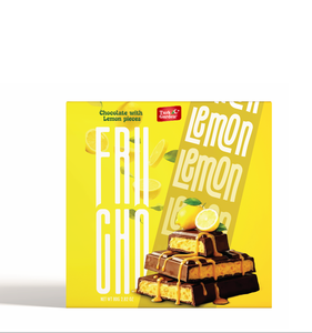 Barra de Chocolate Cuadrada Premium FRUCHO Rellena de Fruta Sólida - Product Image 3