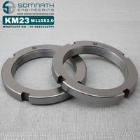 Écrou de blocage de roulement de précision SE KM23 M115X2.0 en acier inoxydable, manchon adaptateur CLASSE 4, autobloquant, entièrement fileté, usiné CNC