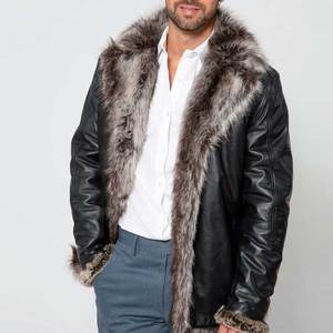 Breathable Lightweight Cow Hide Made <b>Men</b> Faux <b>Leather</b> <b>Jacket</b> Hot Selling Fashion Trendy Look <b>Men</b> Faux <b>Leather</b> <b>Jacket</b> - Product Image 3