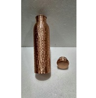 Bouteille en cuivre pur sans BPA, conception sans soudure, anti-fuite, durable, écologique, réutilisable, gourde en métal, gourde de sport