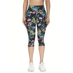 Leggings de sport sans couture pour femmes pantalon de yoga élastique et solide taille haute pour gym fitness jogging leggings push-up à séchage rapide pour femmes - Product Image 2