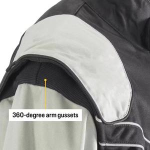 Chaquetas de motocicleta de poliéster Chaquetas de motocicleta impermeables de peso ligero para hombres Las mejores chaquetas de motocicleta ignífugas de verano - Product Image 2