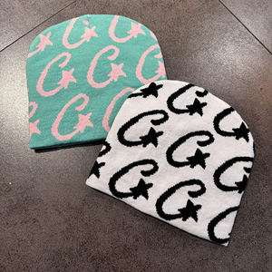 Bonnet en tricot épais à rayures, accessoires de haute qualité personnalisés 2025, personnalisation du logo et des couleurs, bonnet à coupe régulière - Product Image 5