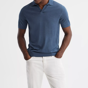 Vente en gros de polos personnalisés pour hommes 100 coton Polo uni de haute qualité à revers de golf pour hommes de sport Chemise décontractée pour hommes - Product Image 2