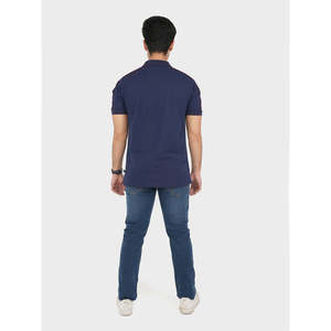 Polo MEPKER coupe ajustée, logo personnalisé, en soie Oxford de haute qualité, respirant, brodé, rayé coloré, uni, 6XL, coupe ample courte - Product Image 3