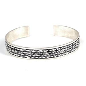 Pulsera de Filigrana Hecha a Mano de 4 Hileras, Plata de Ley 925, Estilo Encantador y Fino - Product Image 3