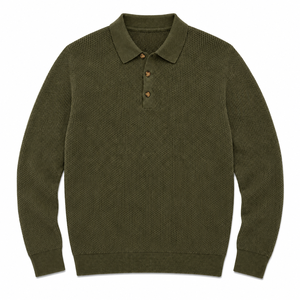 T-shirt homme 100 % coton à manches courtes avec poche, anti-plis, logo brodé, coupe classique, décontracté, pour l'hiver, vert olive - Product Image 1