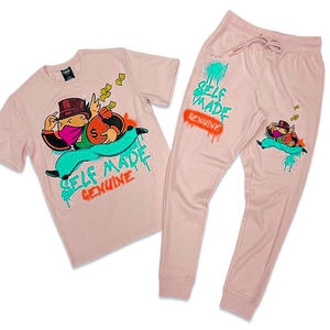 Conjunto de camiseta y pantalón de algodón al por mayor para Hombre | Estilo veraniego de corte regular | Ligero y cómodo | Precio económico - Product Image 2